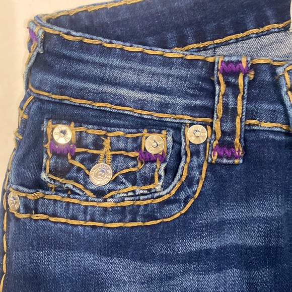 True Religion Women’s Blue Denim Jeans Jenny Curvy Flip Skinny Jeans. SIZE 25 - Picture 5 of 16
